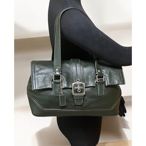 Y2K Coach F12604 Hamilton Flap Satchel Bag - Picture 7 of 12